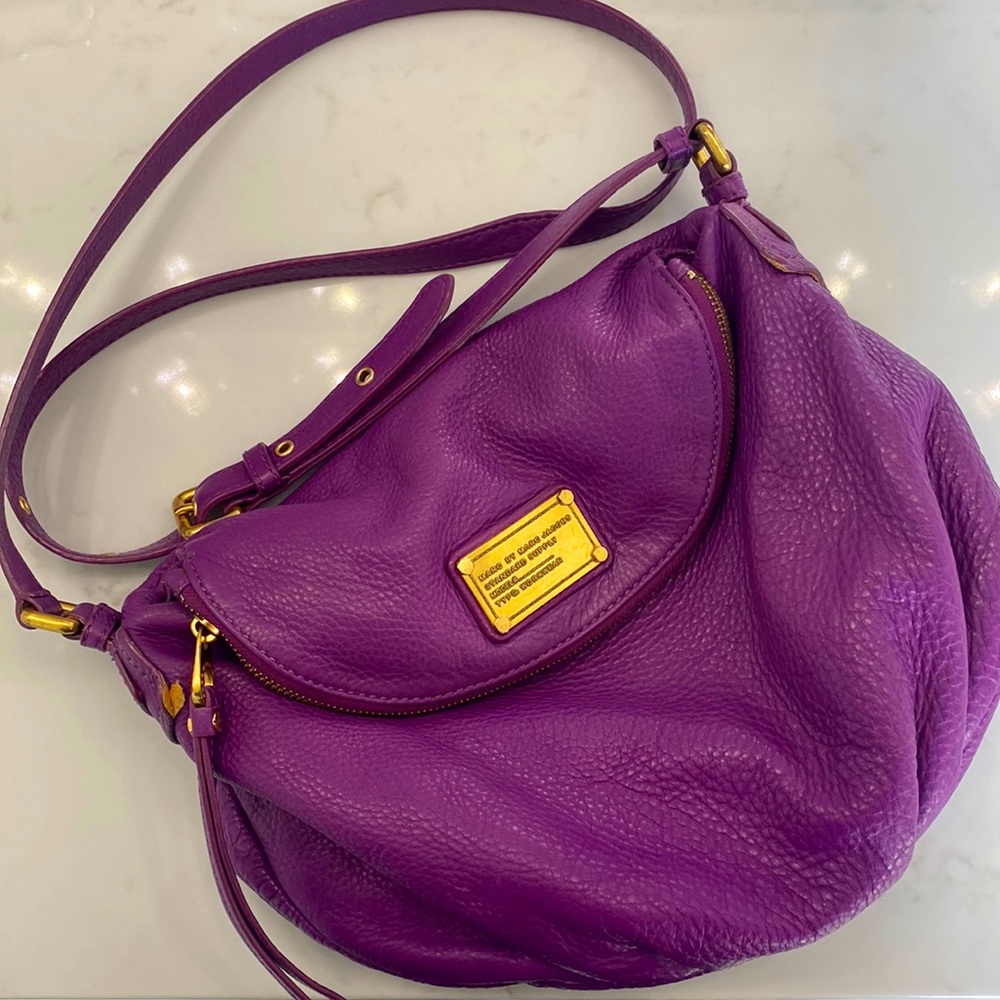 Marc by Marc Jacobs leather crossbody bag - purple